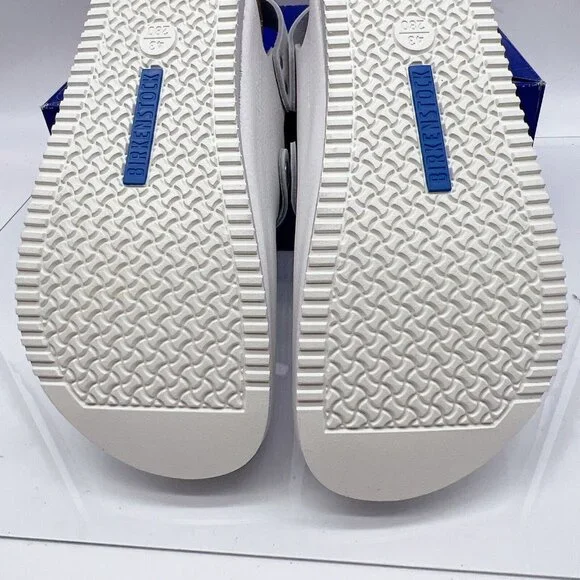 Birkenstock Tokyo Super Grip White Leather Slingback Clogs Mens EU 42 US 9- 9.5R